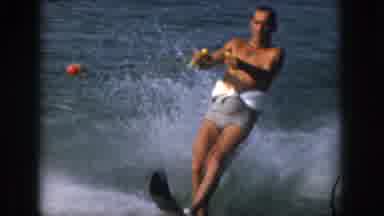 Michigan USA (1961): Taking A Bath In The River And Surfing With Friends