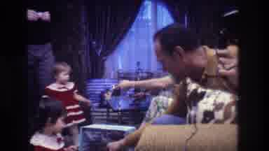 Medford New Jersey USA (1973): Kids Collecting Gifts From Family Members On