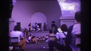 Medford New Jersey USA (1973): Band Performing Music In Front Of Large Crowd
