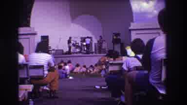 Medford New Jersey USA (1973): Band Gets Ready To Perform In Front Of Large Crowd