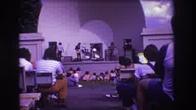 Medford New Jersey USA (1973): Rock Band Plays For A Group Of People At A Park