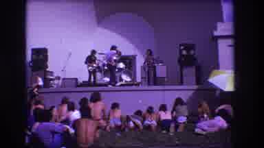 Medford New Jersey USA (1973): A Bad Of Four Guys On Stage Playing Music While