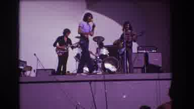 Medford New Jersey USA (1973): Front Man Singing While Band Behind Plays