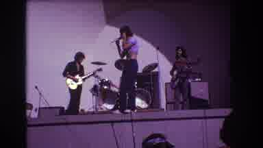 Medford New Jersey USA (1973): Band Warming Up On Stage Before A Show With A Crowd
