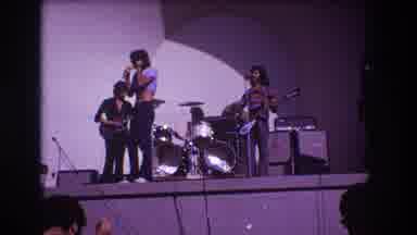 Medford New Jersey USA (1973): A Music Band Performing A Song On A Stage