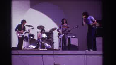 Medford New Jersey USA (1973): A Man Speaking Into A Microphone Surrounded By His