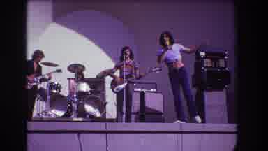 Medford New Jersey USA (1973): A Rock And Roll Band Performing Live, The Person Is