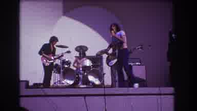 Medford New Jersey USA (1973): Singer Drummer And Two Guitarists Band Playing In A