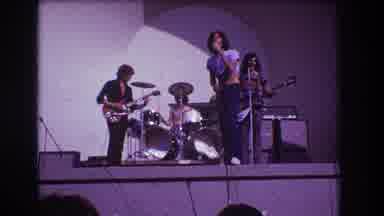 Medford New Jersey USA (1973): Rock Concert Showing Band Performing On Stage
