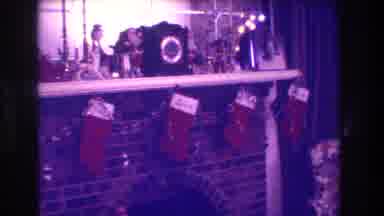 Medford New Jersey USA (1973): A House Decorated For Christmas With Lots Of