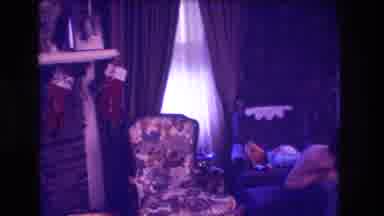 Medford New Jersey USA (1973): Woman In A Room Decorated With Christmas
