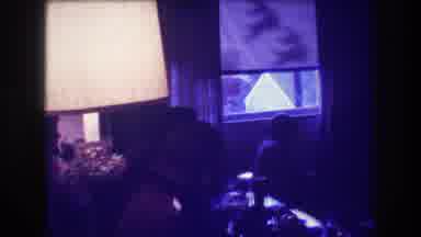 Medford New Jersey USA (1973): Family At Home Watching The Twinkling Lights On The
