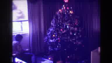 Medford New Jersey USA (1973): A Christmas Family Gathering With A Twinkling Tree