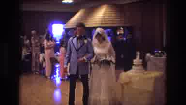 Boston USA (1974): Mr And Mrs Walking To Their First Dance When Mr Smith Rudely