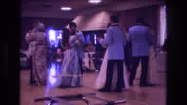Boston USA (1974): Dance Wedding Place Woman Man White Dress Happy Easily