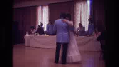 Boston USA (1974): Weddings,Bride And Husband Are Dancing In The Old Times