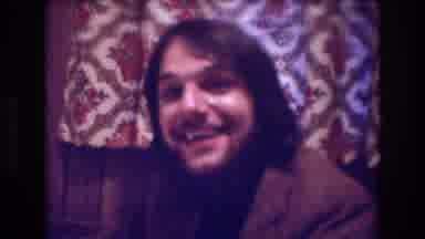 Boston USA (1974): People Smiling And Rose On Table In Room With Wooden Wall