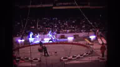 Boston USA (1974): Circus Act Involving Multiple Individuals And A Monkey Walking