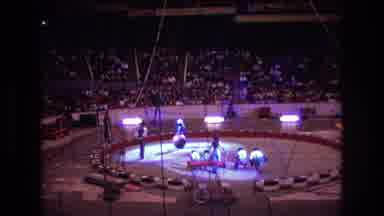 Boston USA (1974): A Circus Tent With Acrobats Performing Various Acts For