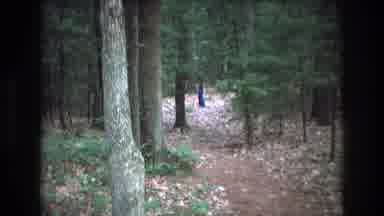 Baxter Maine USA (1975): Short Grainy Video Of Man Hopping Or Dancing In Woods