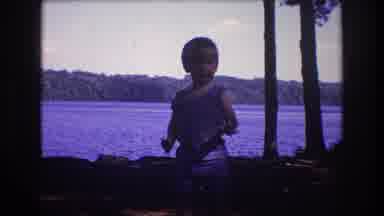 Baxter Maine USA (1975): Large Boat Sailing Recorded By Old Camera
