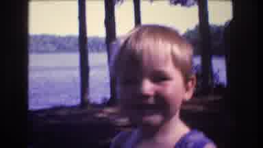 Baxter Maine USA (1975): Little Boy Gets His Face Wiped