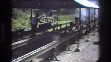 Baxter Maine USA (1975): Classic Steam Train Display Assembly Outside On Large