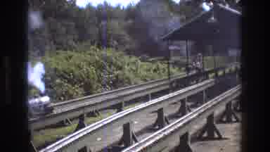 Baxter Maine USA (1975): People Shown Riding On Mini Trains On A Track