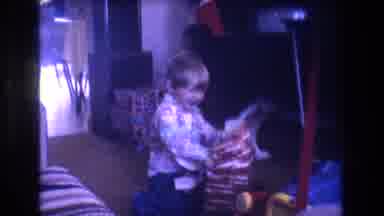 Baxter Maine USA (1975): Opening A Great Gift Next To My Friends!