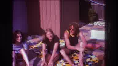 Boston USA (1975): Backyard Home Video Showing Family Posing For Group Photo While