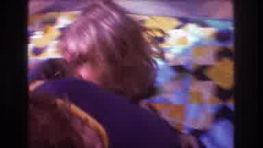 Boston USA (1975): 2 People Sitting On Blankets Playing Around