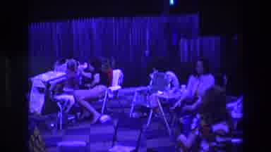 Boston USA (1975): People At A Pool Party Lounge While A Guys Shows The Camera A