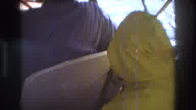 Boston USA (1975): Two People Are Enjoying Boating On The Ocean
