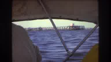 Boston USA (1975): Video Taken On Board A Fast-Moving Boat Of A Bridge And Then A