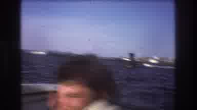 Boston USA (1975): People Going Fast On A Boat, Passing Other Boats In The Bay,