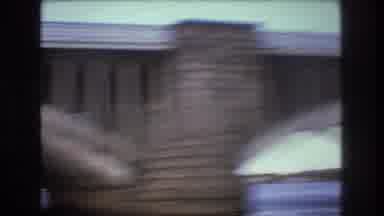 Boston USA (1975): View Of Antique Bridge And City From Boat On Peaceful Waters