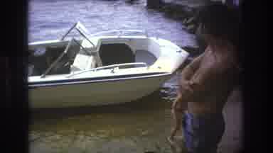 Boston USA (1975): Father And Young Daughter Spending Time Together At The Lake