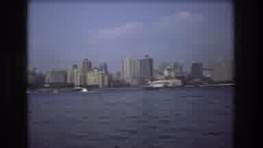 Boston USA (1975): United States Skyline Across The Sea