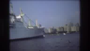 Boston USA (1975): A Big Ship Is Arriving In The City From The Ocean