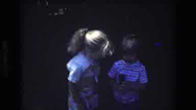 Mt Bromley Vermont USA (1976): Two Bashful Children, One Boy, One Girl, In A Yard