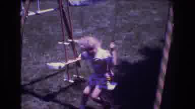 Mt Bromley Vermont USA (1976): Little Girl Swinging