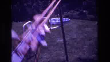 Mt Bromley Vermont USA (1976): Children Playing In The Backyard - Two On The Swing