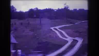 Mt Bromley Vermont USA (1976): Old Footage Of Two Slides Down A Hill With A Forest