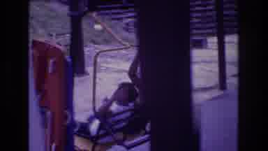 Mt Bromley Vermont USA (1976): Two Young Boys Boarding A Chairlift At A Ski Resort