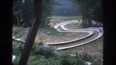 Mt Bromley Vermont USA (1976): Film Of People Going Down An Alpine Slide Using A