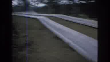 Mt Bromley Vermont USA (1976): Sliding Riding Through Trees On Street In Daytime