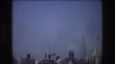 New York City USA (1976): Observing The City Buildings In The Middle Of The Sea