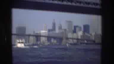 New York City USA (1976): In The Bay In New York City, Overlooking Bridge And The