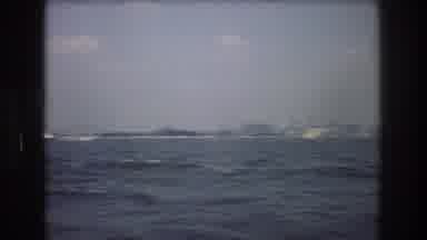 New York City USA (1976): Boat Takes Viewer On Tour Of City Skyline With Others