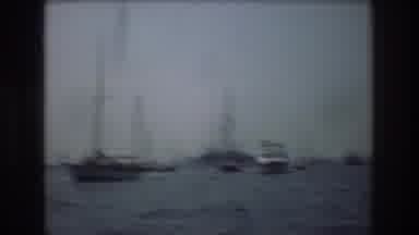 New York City USA (1976): Lots Of Boats In The Ocean Representing United States